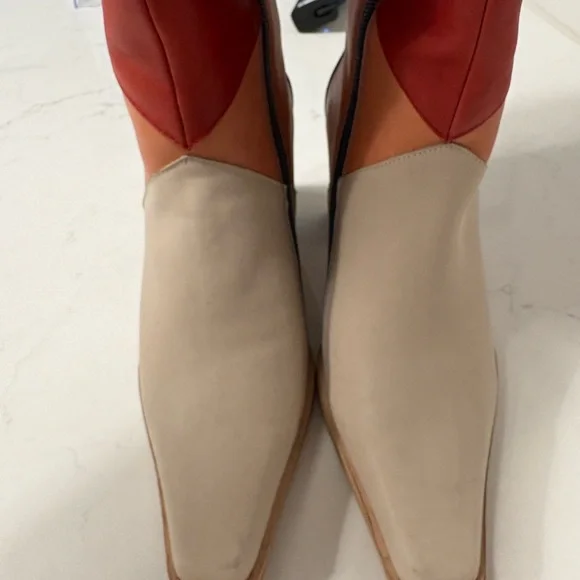 Jeffrey Campbell  Patchwork Knee-High Boots 9 - Picture 7 of 9